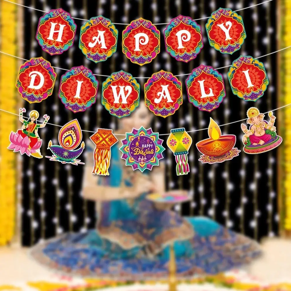 Diwali Pull The Flag Diwali Decoration Flag Deepavali Festival Happy Diwali Diwali Decoration Banner Wall Window Background