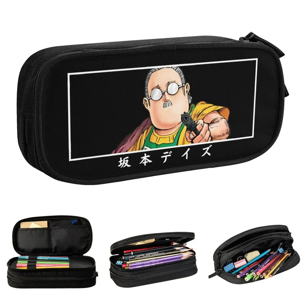 

Japanese Anime Sakamoto Days Pencil Cases Lovely Pen Holder Bags Student Large Storage Students School Gift Pencilcases