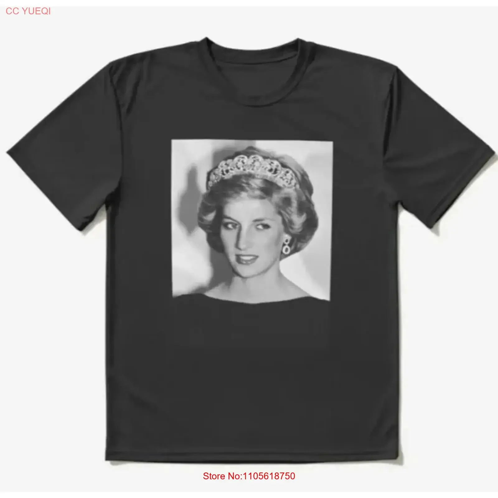 hot art new Princess Diana T Shirt one side cotton vintage Washed Soft streetwear Comfortable designer clothes homme Stylish