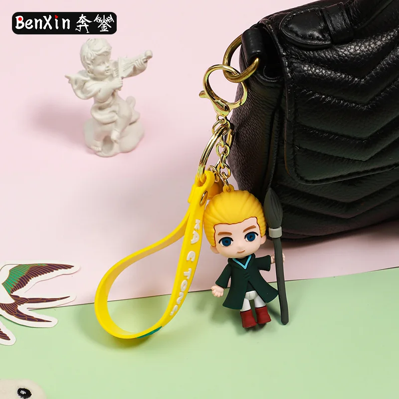 قلادة سلسلة مفاتيح كرتونية من مينيسو، إكسسوار حقيبة مدرسية لطيفة للفتيات، سلسلة مفاتيح