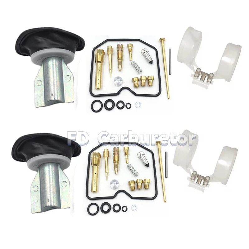 Carburetor Repair Kit for Kawasaki GPZ500S GPZ 500 EX500 AD 1987-2003 Carb Plunger Diaphragm and Float Parts