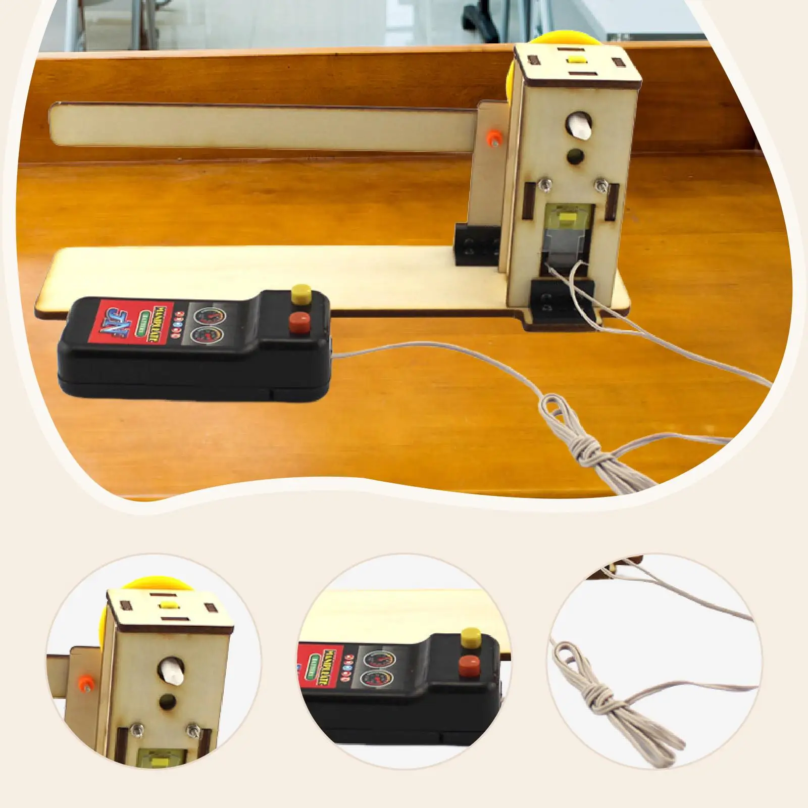 نموذج بوابة خشبية لتعلم الفيزياء، لعبة جذعية سهلة التجميع للفصول الدراسية المنزلية #5