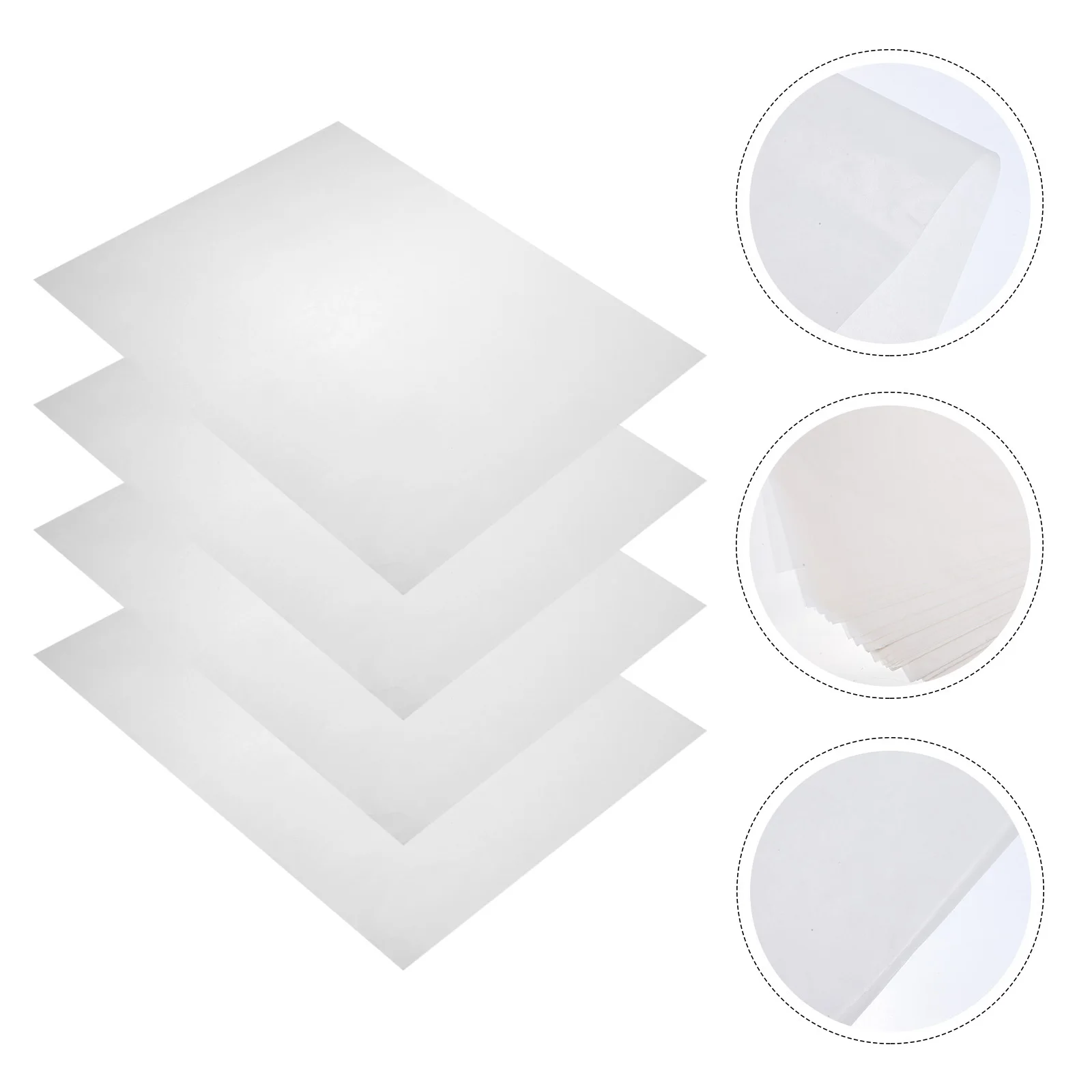 

1 Pack Of 100 Sheets Greaseproof Paper For Food Nonstick Baking Liner Bread Cup Cake Cookie Wrap French Fries Sandwich Tray