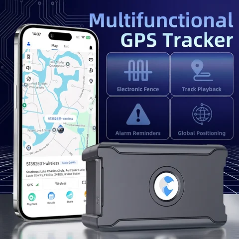 Tracker GPS Wireless GPS Tracker Car Anti-Theft Real-Time Position Waterproof Magnet 90 Day Standby Locator for Vehicl Truck Asset Container