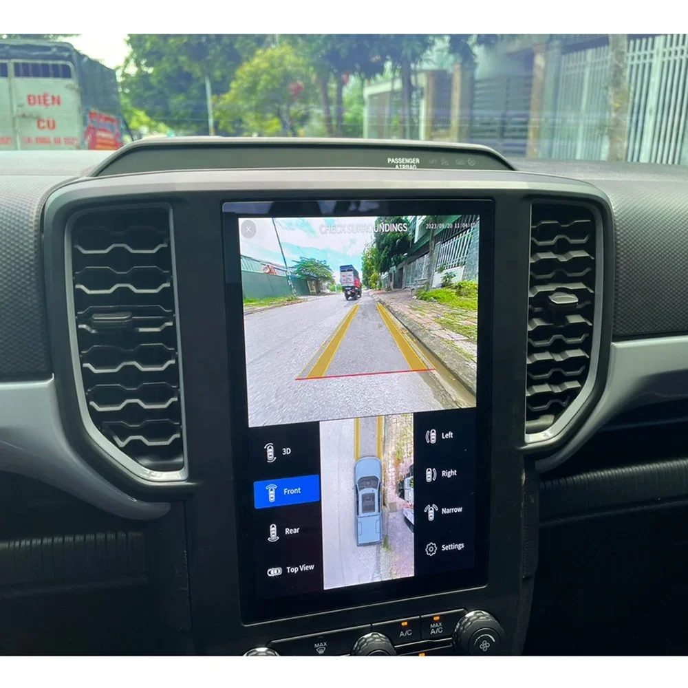 HD 3D LVDS 360 Around View Car Panoramic Camera For Ford Ranger Everest 2019-2023 Dynamic Trajectory Touch Screen Car Mode