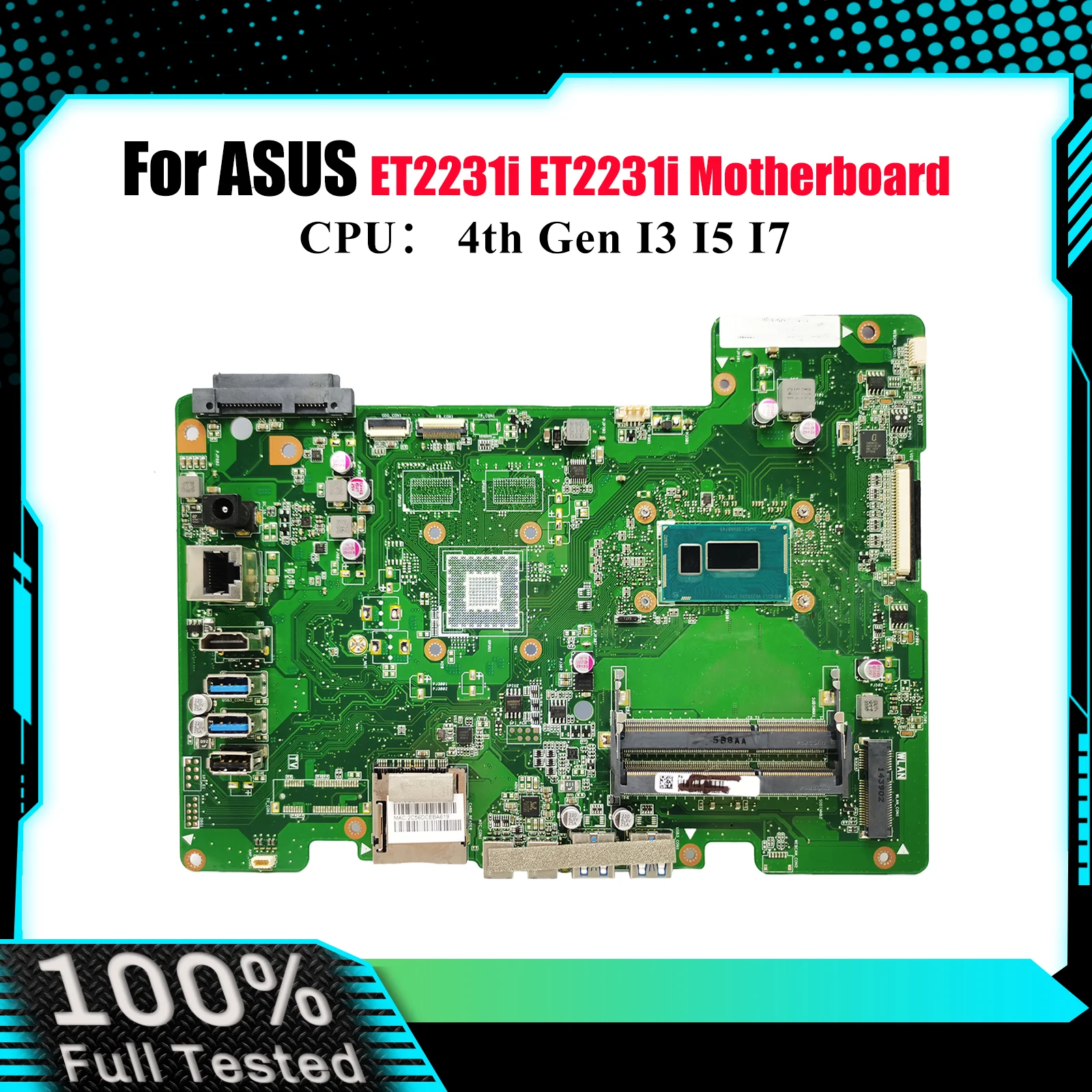 

ET2231i Материнская плата для ноутбука ASUS AIO ET2231 ET2231i Материнская плата с процессором I3 I5 I7 100% тестирование ОК быстрая доставка Высокое качество