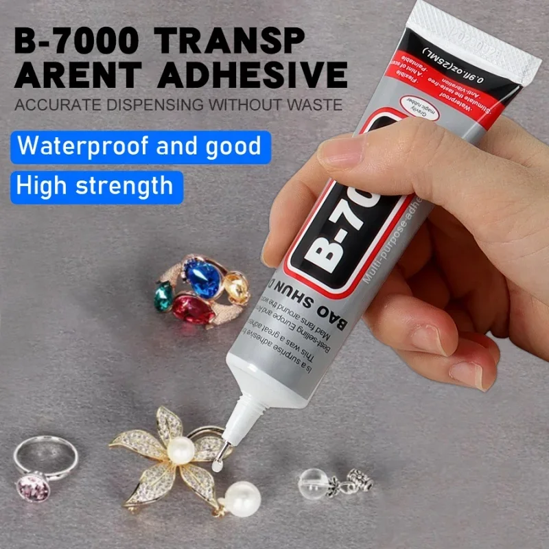 15/25/50/110ML Multi-Purpose Clear Strong Glue Adhesive Universal Phone Repair Glue DIY Jewelry Makings Repair Glue B7000 Glue