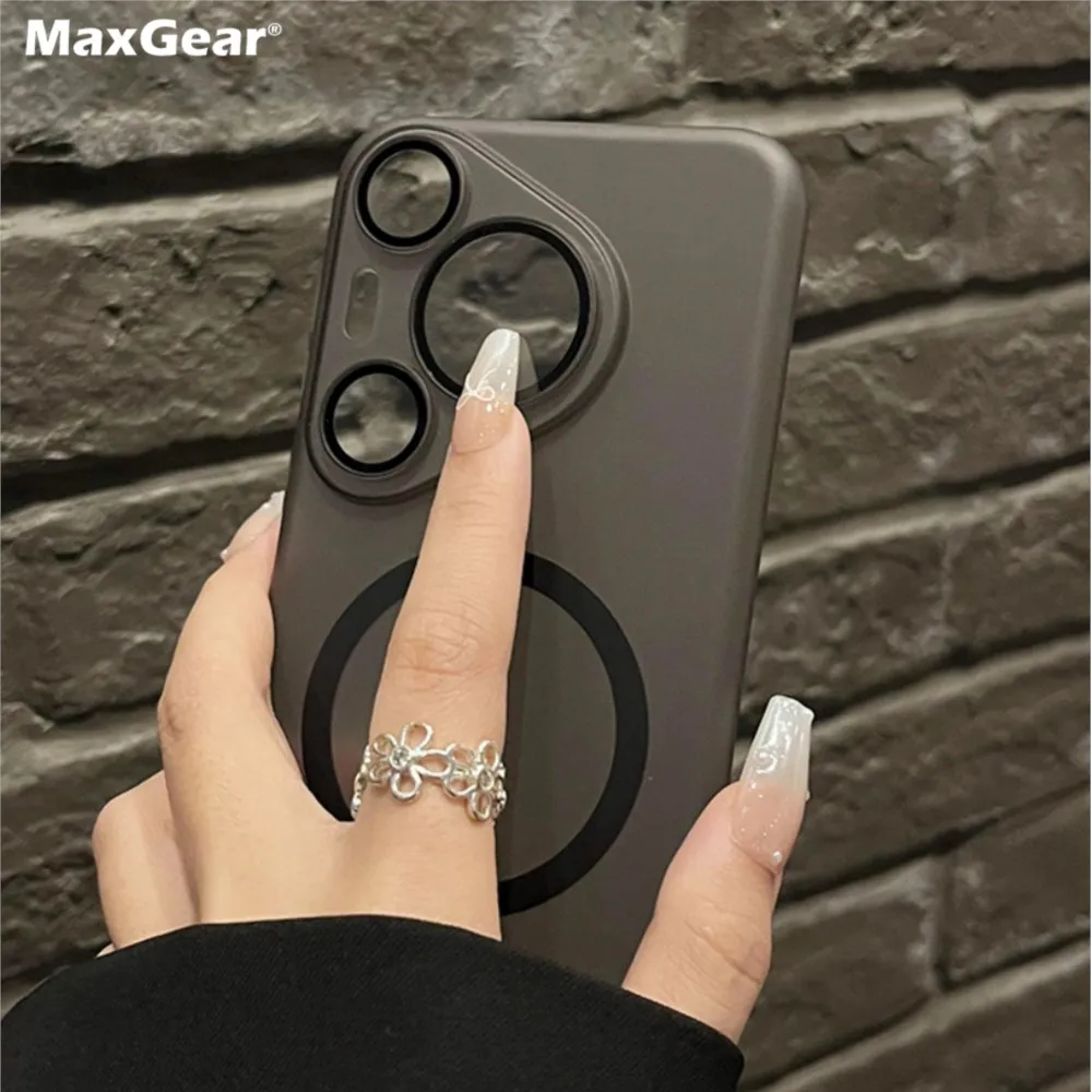 Ultradünne, matte Magsafe-Hüllen für Huawei Pura 80 70 P80 P70 Pro Plus Ultra Mate70 Original magnetische, durchscheinende Hartschale