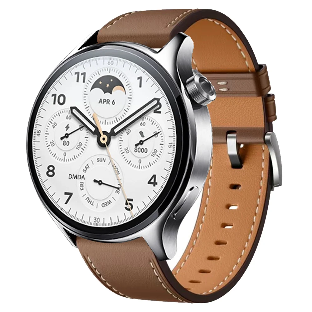 22mm Leather Strap for Xiaomi Watch color 2/S4 S3 S2 S1/Mi Watch 2 Pro Band Redmi Watch 5 Lite/Active Bracelet Replace Wristband