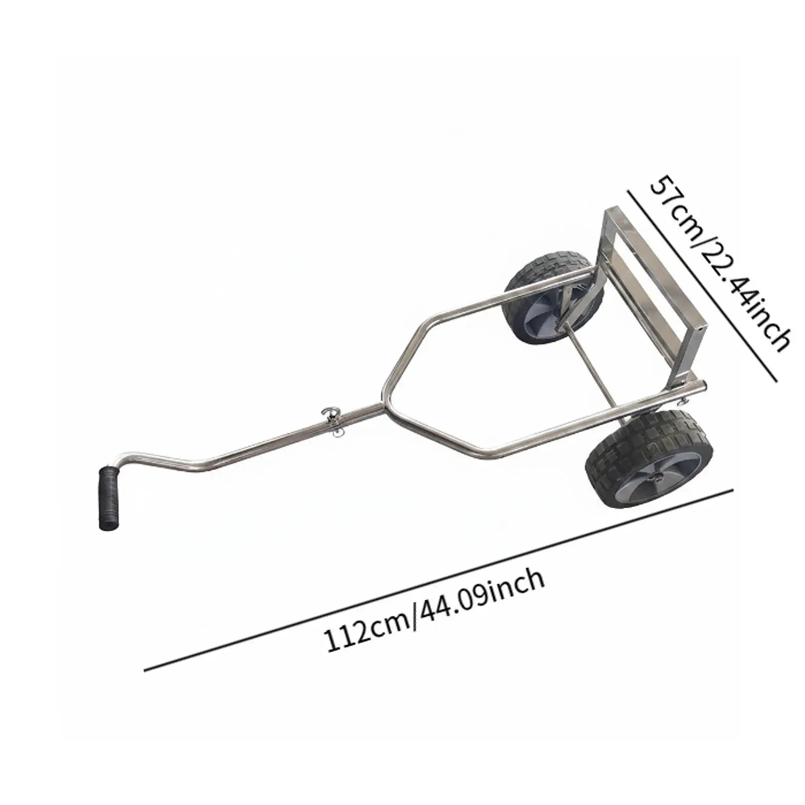 Boat Trailer Dolly Carrying, Outdoor Canoe Dragging Accessory, with Tires Trailer Mover Dolly, Kayak Cart, for Inflatable Boats