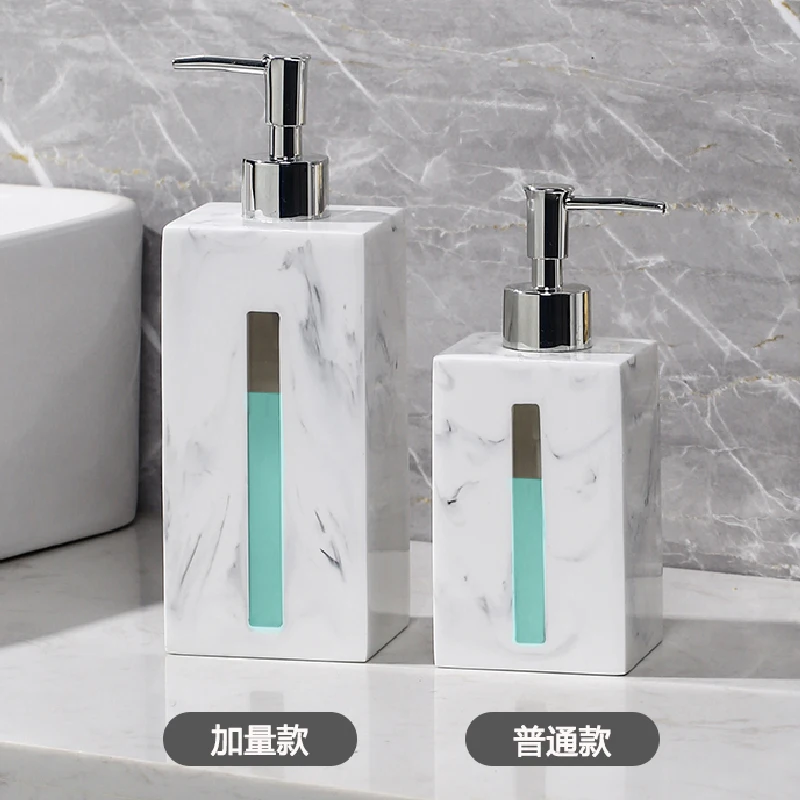 400ML/700ML Emulsion Bottle Plastic Hand Sanitizer Bottle Marble Texture Emulsion Bottle Home Bathroom Decoration Accessories