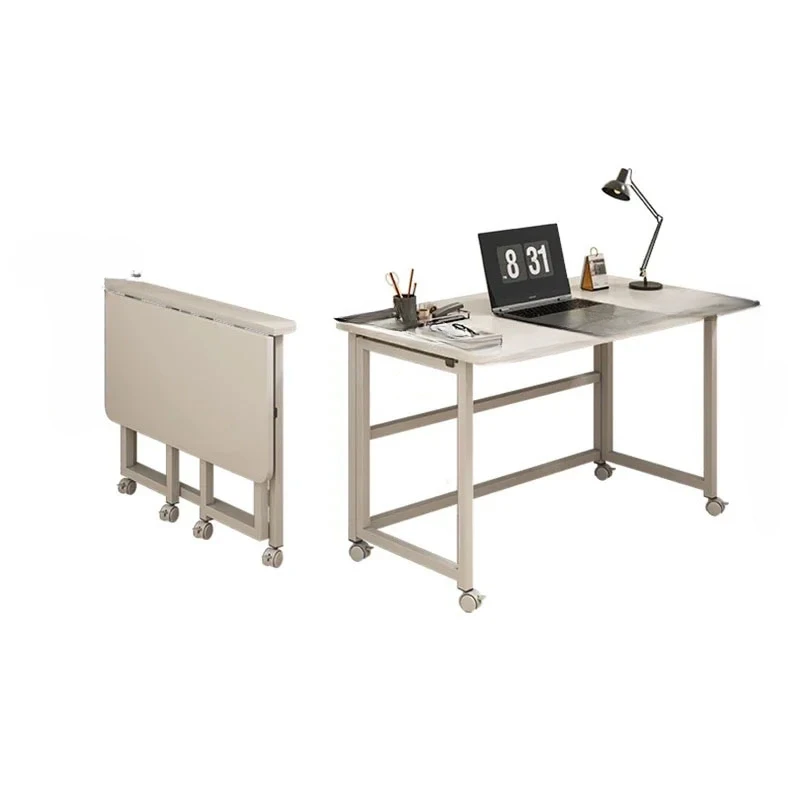 Simple Folding Computer Desks Bedroom Bedside Movable Office Desk Computer Tables Modern Home Dressing Table Office Furniture