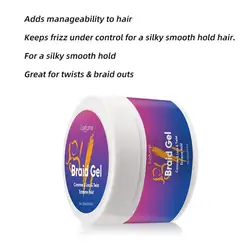 Styling Braiding Gel Wax Strong Hold Pomade,Anti-Frizz SmoothLasting Broken Hair Hair Braiding Gel Styling Waxes Cream For Women