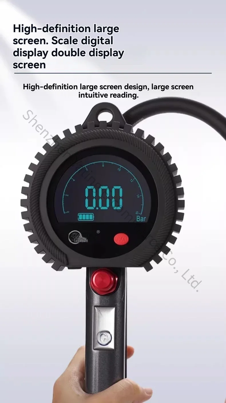 

Tire pressure gauge/tire pressure gun/inflator, L03C inflatable tire pressure gauge