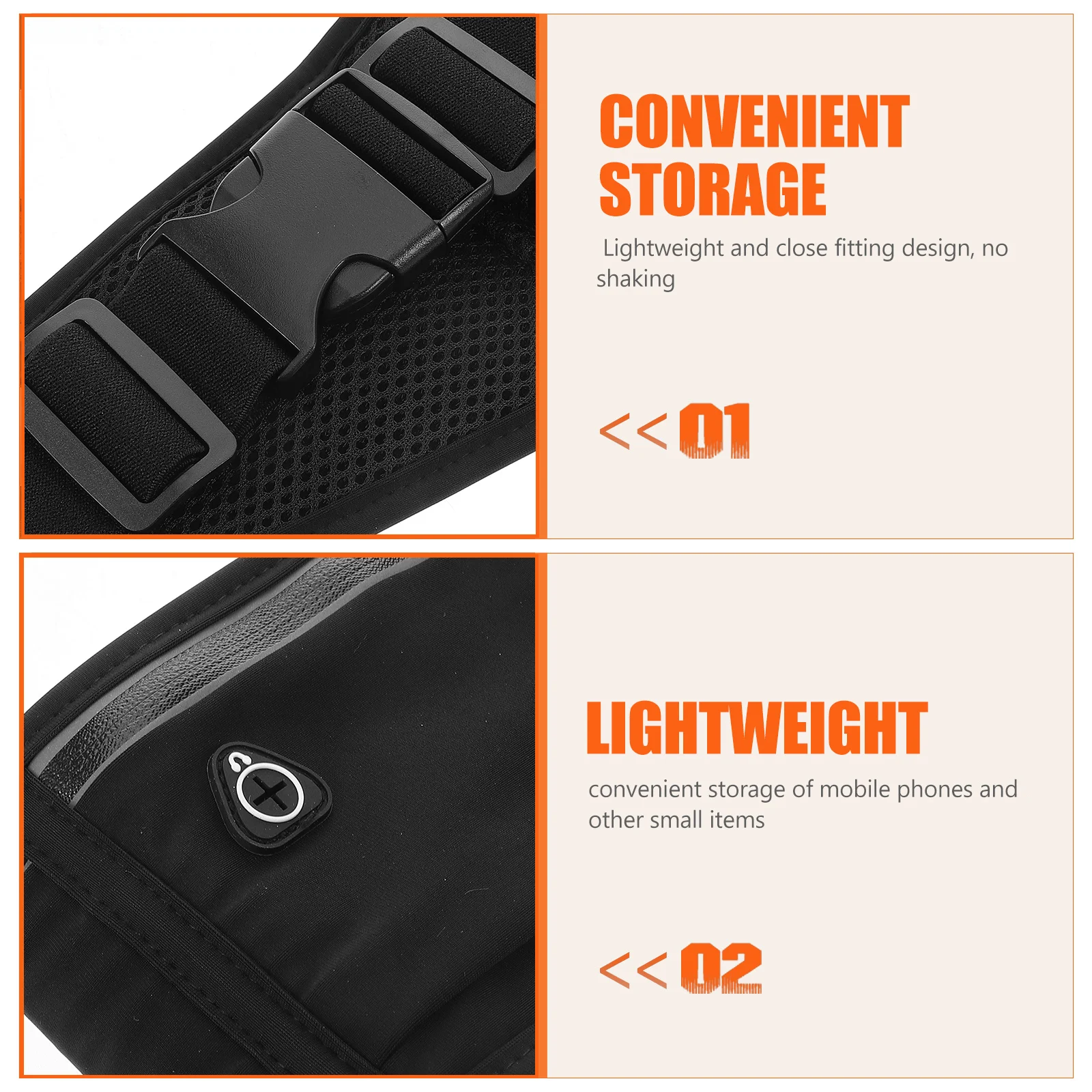 Adjustable Running Fanny Pack Waist Bag Water Resistant Large Capacity Belt Bag for Hiking Sports Travel Daily Use