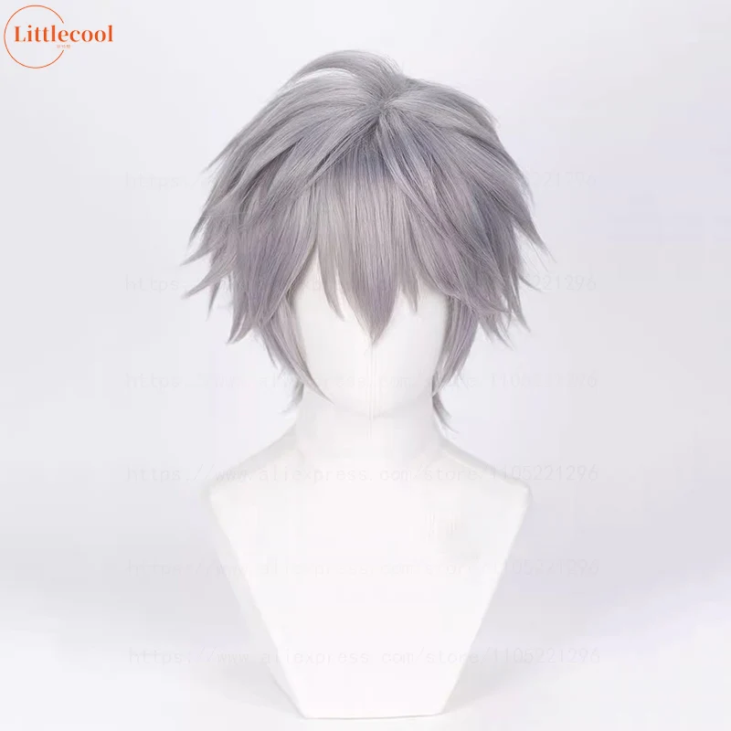 

High Quality Till Cosplay Wig Alien Stage Cosplay Silver Grey Heat Resistant Hair Stage Show Christmas Holloween Anime Wigs