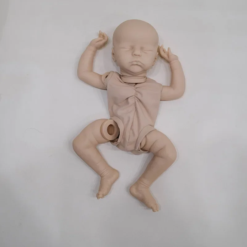 

19inch Reborn Doll Kit John Unpainted Unassembled DIY Doll Parts with Cloth Body Bebe Reborn Supply Muñeca Kit Reborn