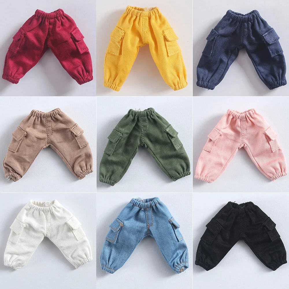 Ob11 Clothes 1/12 Bjd Doll Accessories Overalls Pant Doll Trousers For Nendoroids, Penny, Ymy, Molly,Gsc,Obitsu 11,Body9