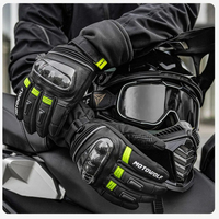 Motowolf Winter Thermal  Motorcycle Gloves for Men Waterproof Windproof Touch Screen Driving Riding Glove with Impact Resistance