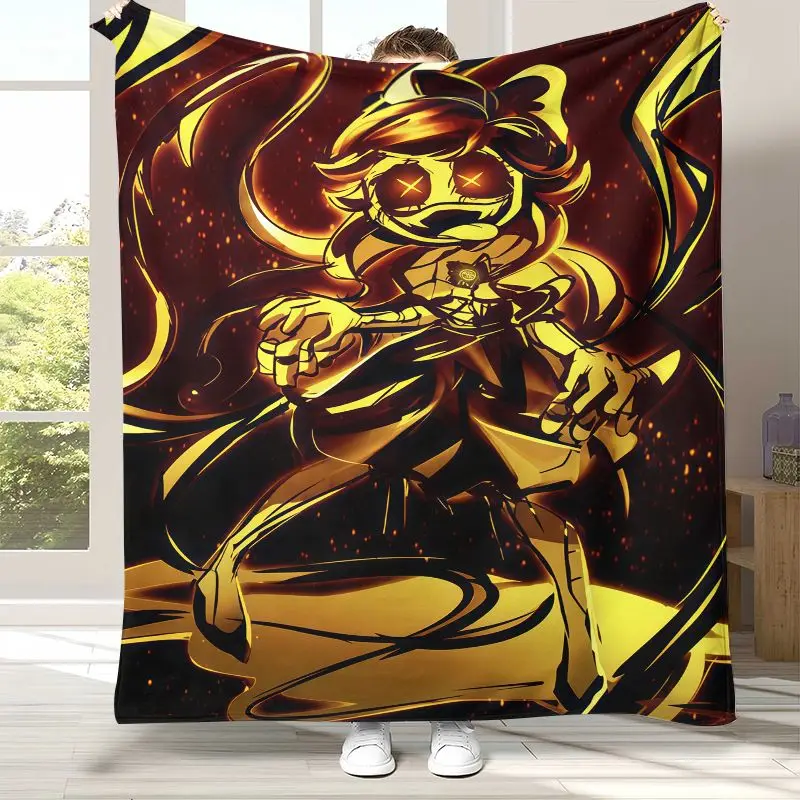 Murder Drones Uzi N Cyn Cartoon Flannel Throw Blanket,Cozy Warm Blanket for Bed,Sofa,Living Room,Picnic,Camping,Home Decor,Gift