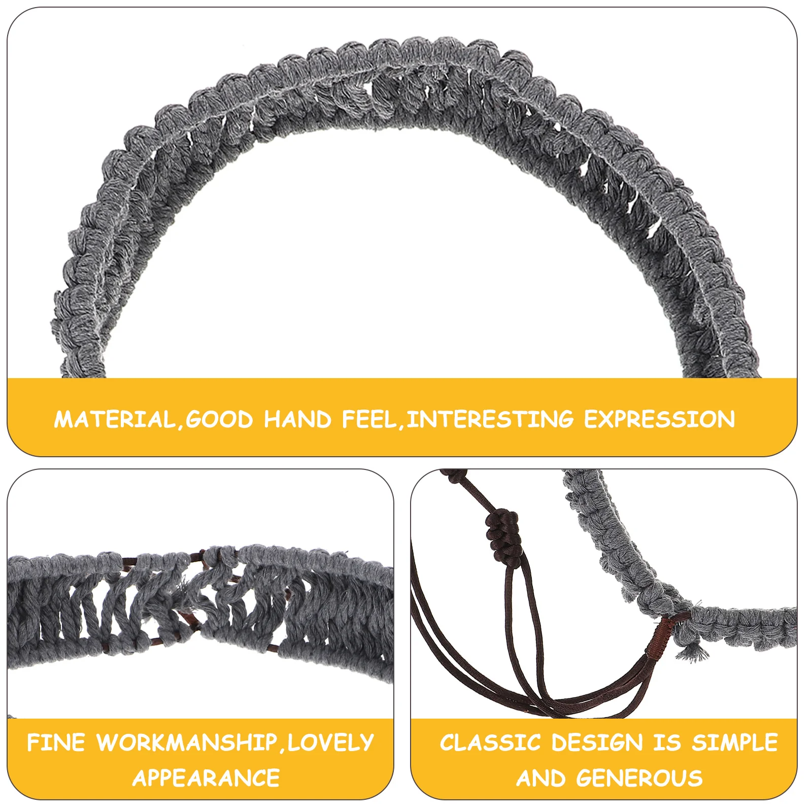 1 قطعة قطن الروطان لطبل أثيري ملحقات التغليف الزخرفية الصلب اللسان طبل حبل اليدوية حبل الزخرفية البيج #3