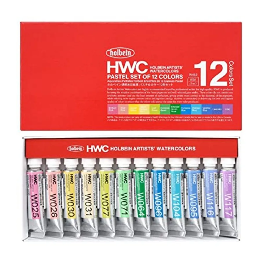 

Artists' Watercolors - Pastels, Set of 12, 5 ml, Tubes