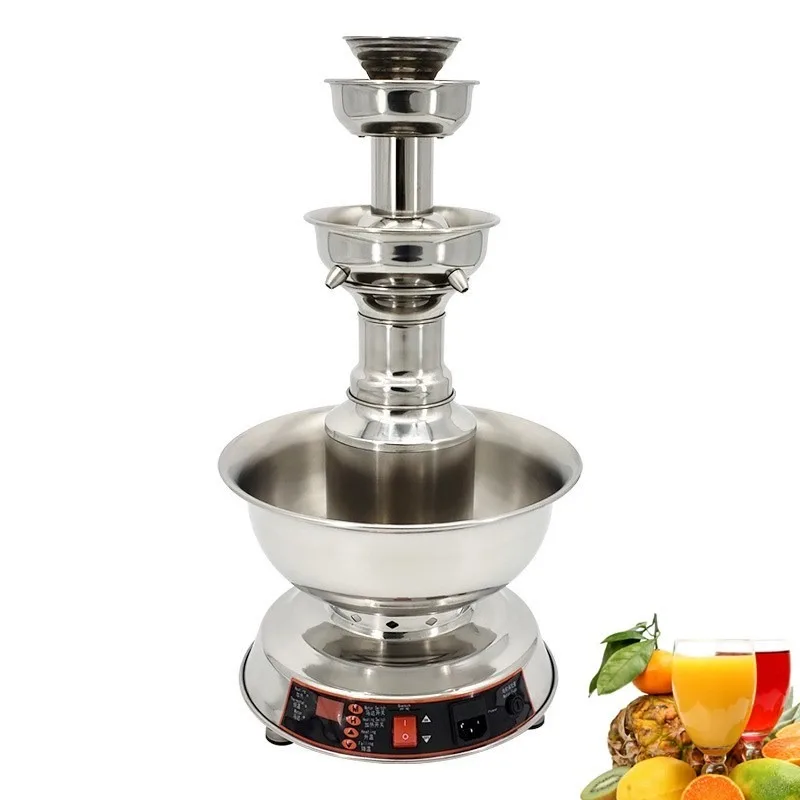 In Stock Ready To Ship Commercial New 3 Tier Multifunctional 110v 220V Party Cocktail Wine Fountain Drink Warmer