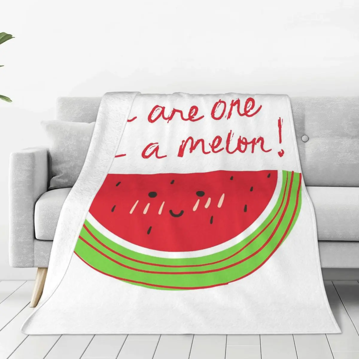 One In A Melon Blanket Fleece Multi-function Sofa Throw Blankets For Home Bedroom Office Throws Bedspread Quilt