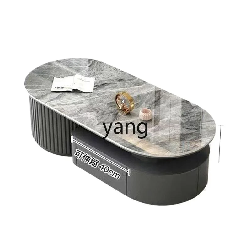 

LMM modern light luxury rock slab Kung Fu tea tea tea table integrated multi-functional coffee table