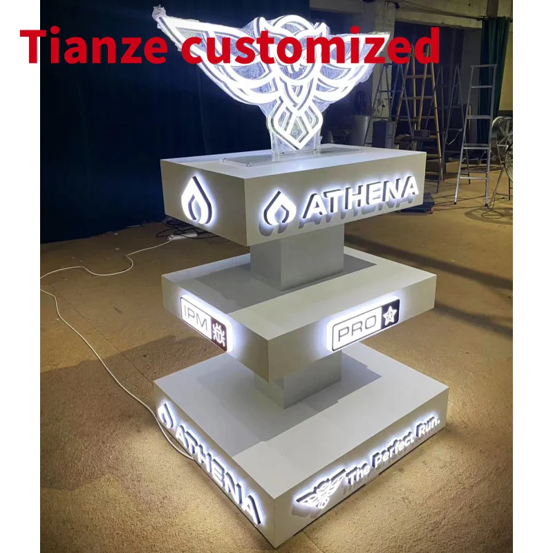 (customized)DETIAN OFFER Custom Printed Portable Backlit Trade Show Booth Display stand Expo Display Display rack