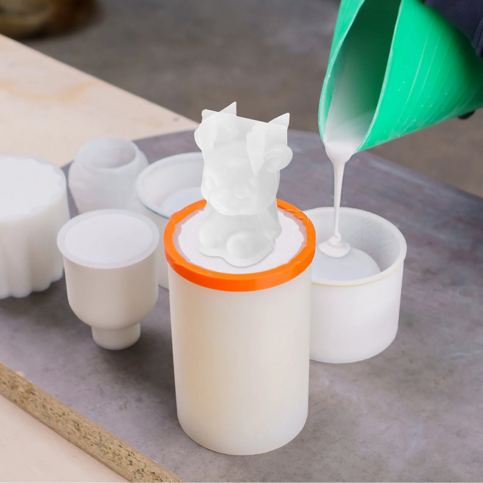 3D Deerlet Shape Silicone Mould Nonstick Easy Demold DIY Epoxy Deer Home Decor Craft Epoxy Mold Home Decor Molds