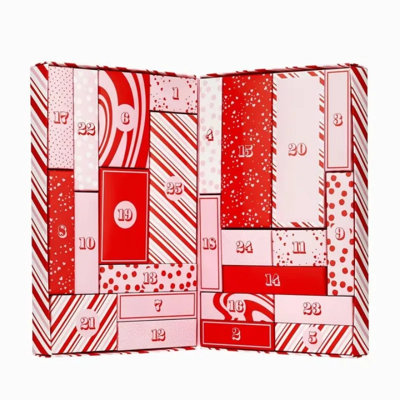 Customization.24 Day Luxury Cardboard Empty Makeup Packaging Eyelash Beauty Advent Calendar Box
