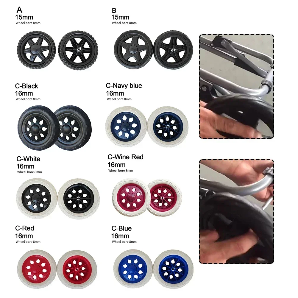 Imagem -03 - Rodas de Substituição de Borracha para Carrinhos Industriais Peças Ferramentas para Gramado Equipamentos ao ar Livre Rodas de Carrinho de Mão