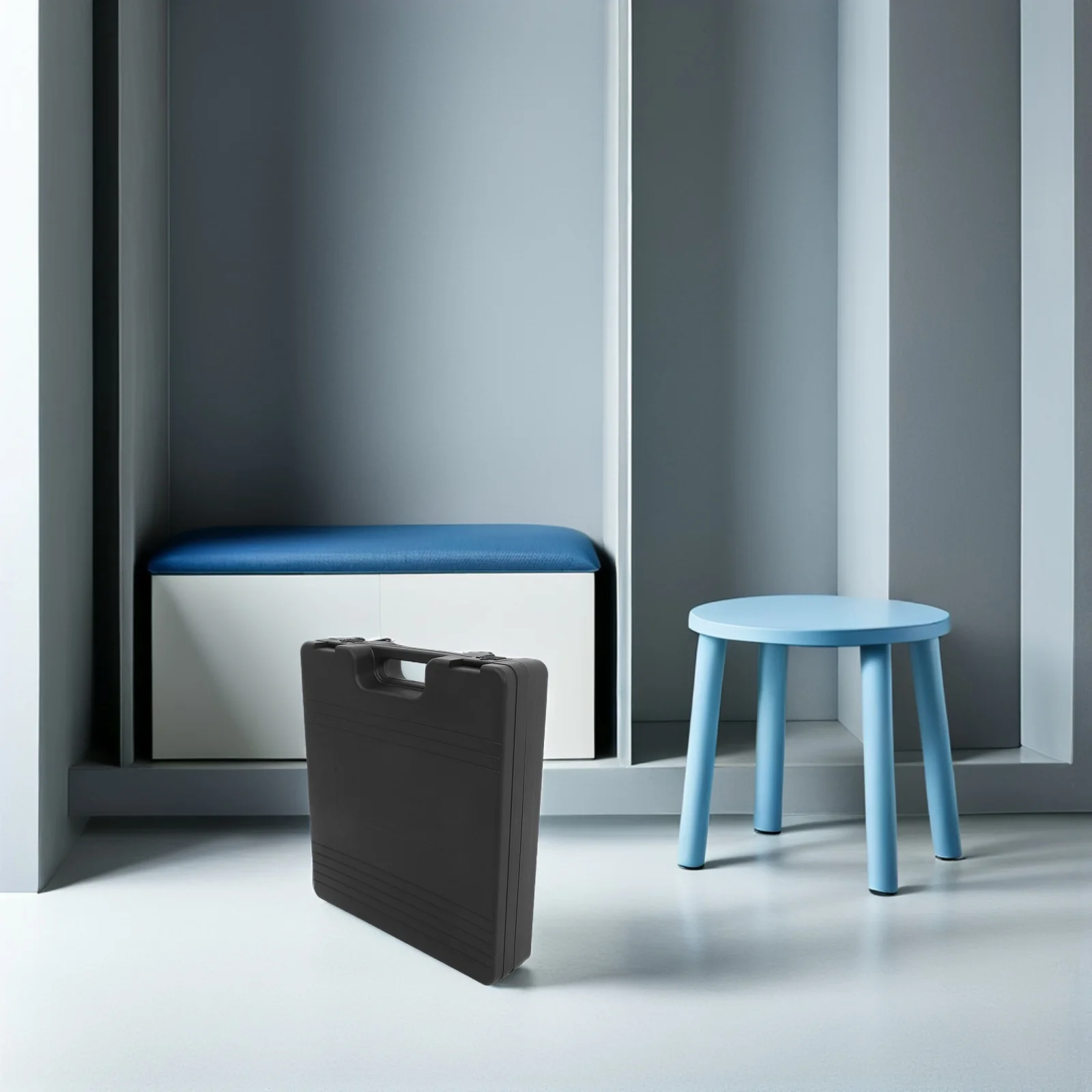 

Large Capacity Mic Carrying Case Heavy Duty Plastic Shockproof Storage Box For Condenser Mics Accessories Outdoor Live Broadcast