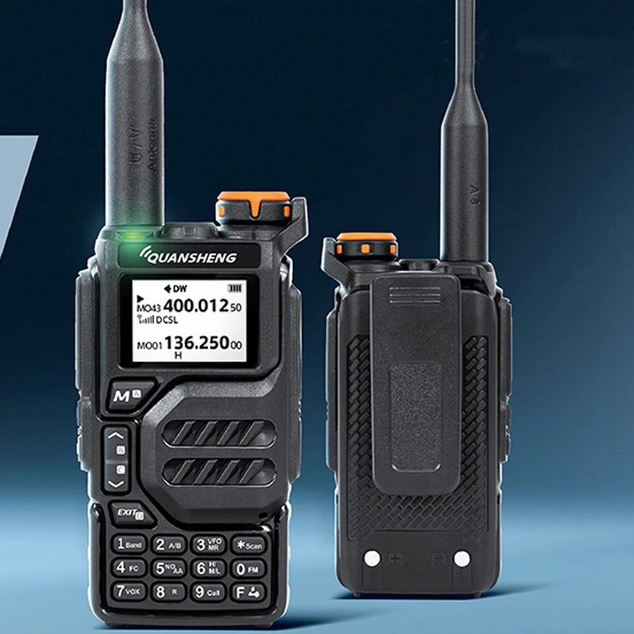 Quansheng Walkie Talkie UV-K5 Long Range Air Dual-Band 2-Way Radio 5W High Power Portable 200 Channel FM Ham Two Way Radio