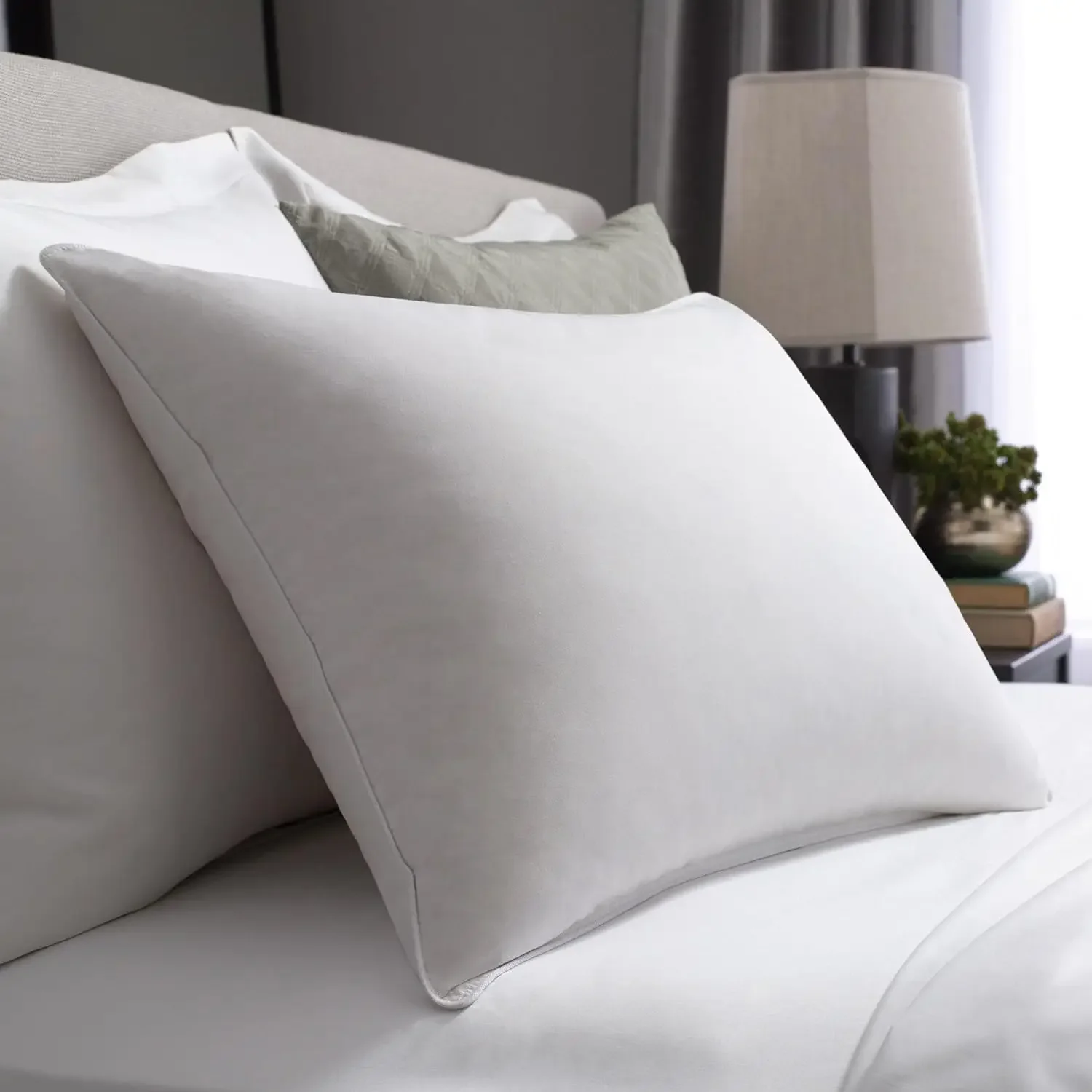 Coast Feather Hotel Collection Down Surround Two Pack Standard/Queen Bed Pillows in White