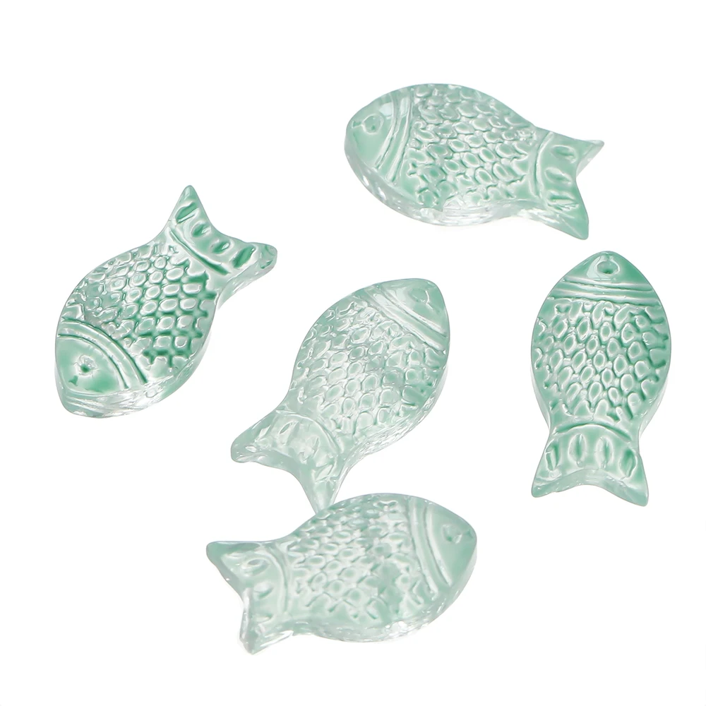 10pcs/lot Gradual Small Goldfish Glass Beads Crystal Czech Spacer Beads For DIY Jewelry Making Necklace Handmade Accessories