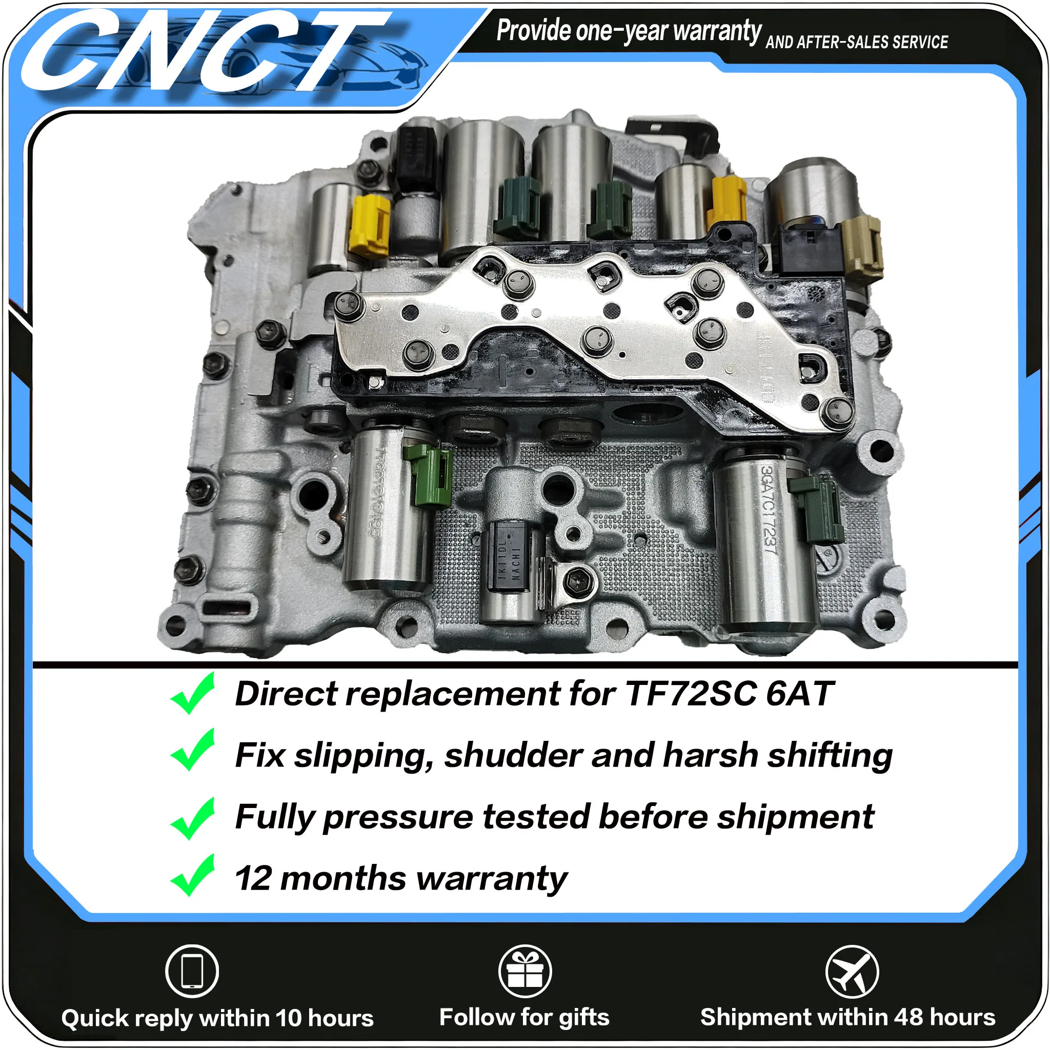 100% Original TF72SC Transmission Valve Body 6AT for Volvo Peugeot Citroen MINI Changan