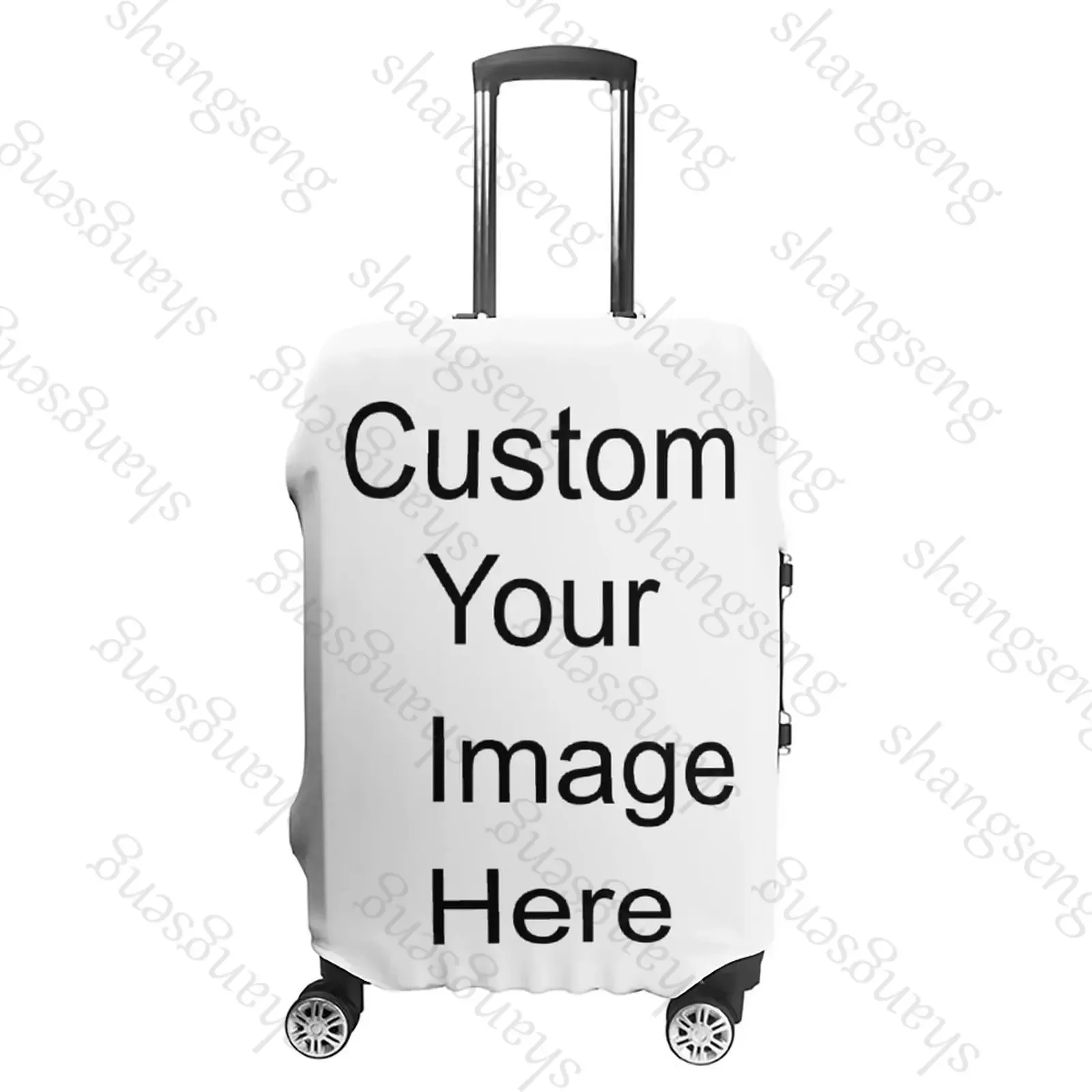 Customized image Print Suitcase Cover Any Color Cruise Trip Protection Vacation Useful Luggage Supplies  Anti-dust Case Cover