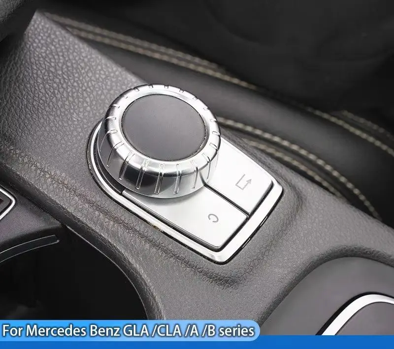 

For Mercedes Benz A B Class GLA CLA W176 W246 W242 C117 X117 X156 Car Central Control Multimedia Function Knob Button Cover