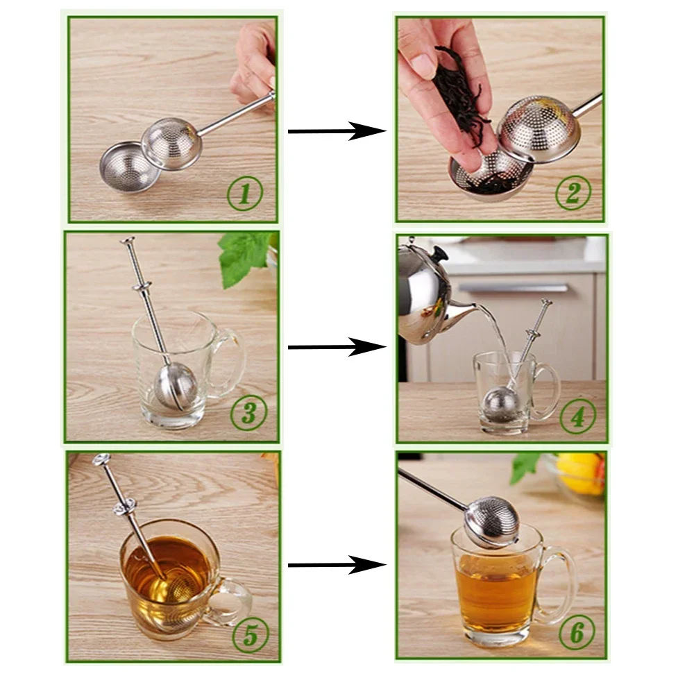 Stainless Steel Tea Infuser Sieve Tools For Spice Bags Infusor Ball Tea Filter Maker Brewing Items Services Teaware Tea Strainer