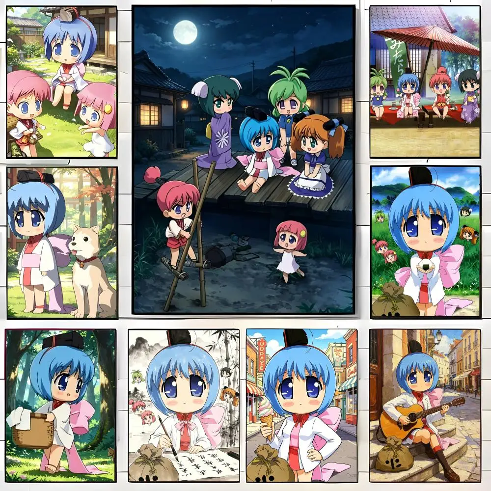 Anime B-Bincho T-tanS Poster  Self-adhesive Art Waterproof Paper Sticker Coffee House Bar Room Wall Decor