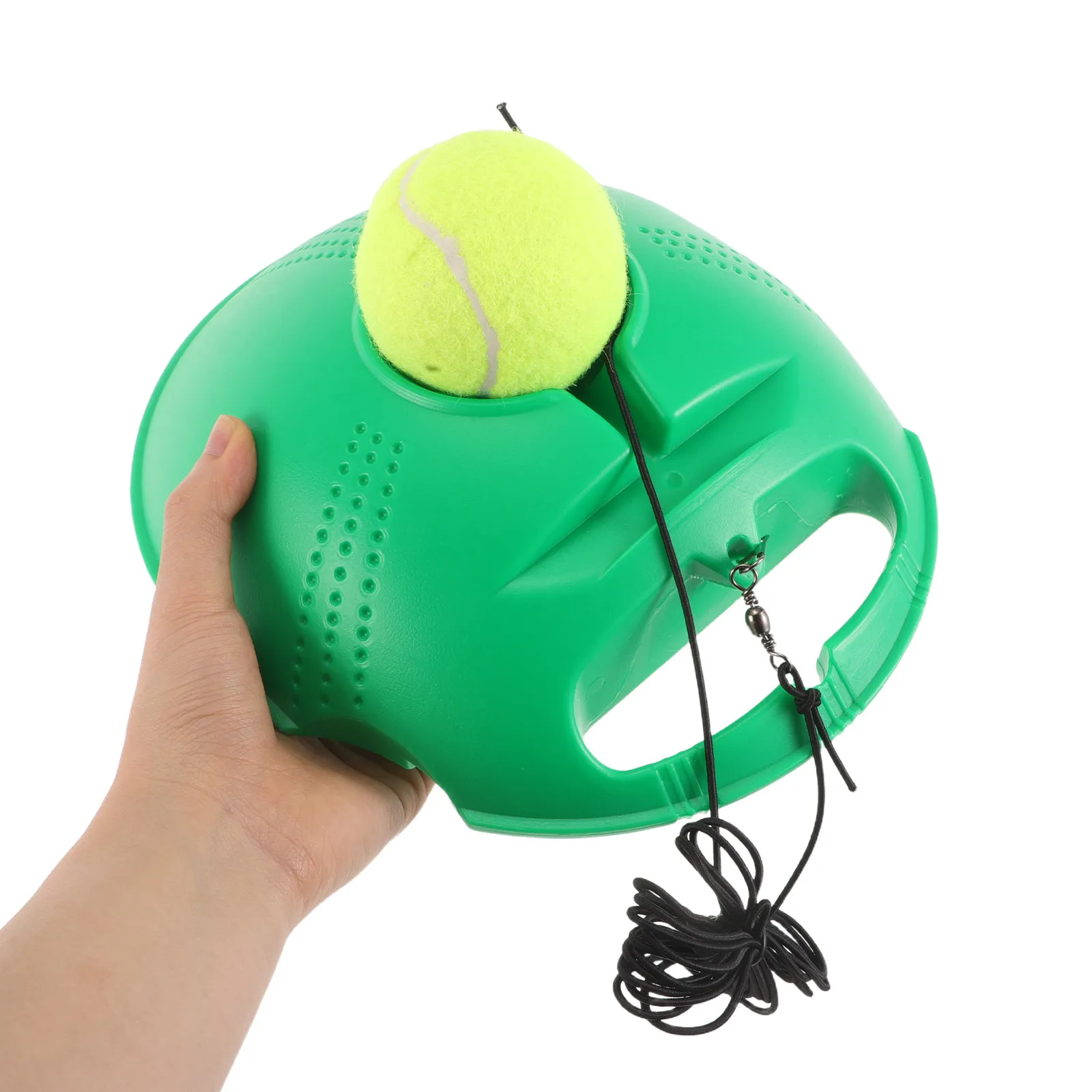 

Набор для тренировок: портативная база-тренажер с эластичной веревкой и мячом для отскока, оборудование для самостоятельных занятий теннисом для начинающих и взрослых.