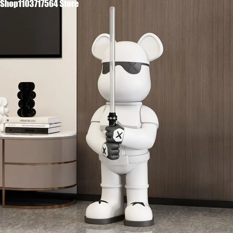 Creative home decor Lightsaber violence bear floor decoration living room window decoration bar milk tea shop high-end fashion