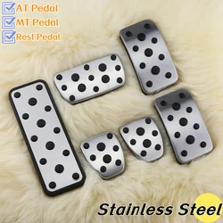 Stainless Steel Auto Pedal Cover for Subaru XV 2012 - 2017 Forester 2006 - 2018 Impreza 2006 - 2015 AT MT Car Pedals