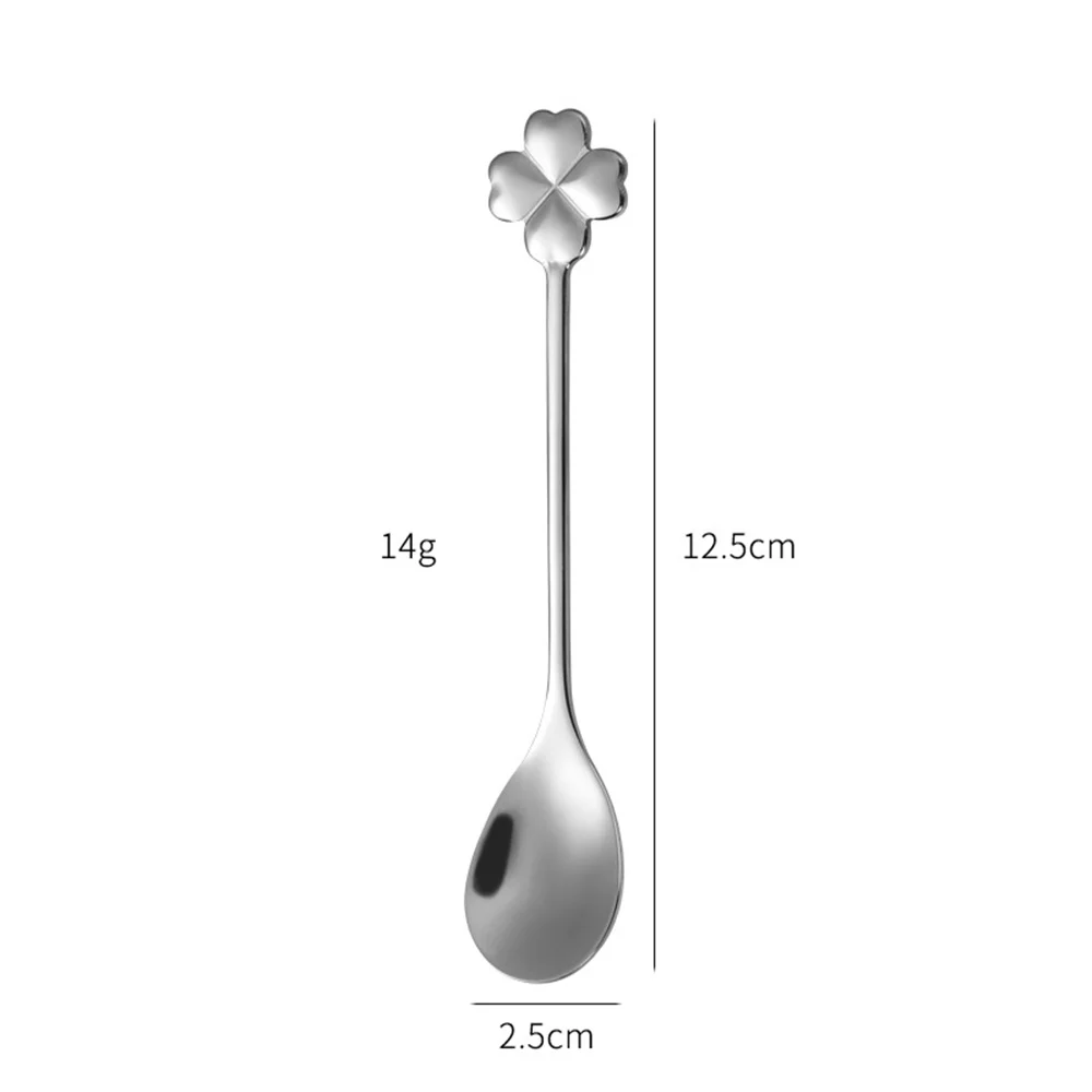 Cuillère à café créative en acier inoxydable, cuillère à lait, cuillère à crème glacée, cuillère à dessert, cuillère à eau neutre, ustensiles de cuisine d'été, ustensiles de cuisine, 1PC