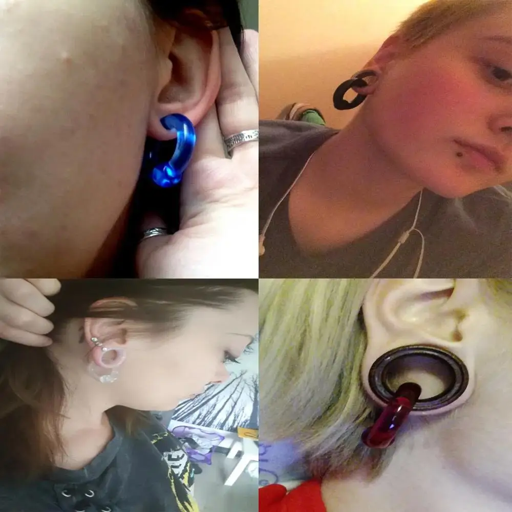 1PC Captive Bead Acrylic Ear Plug Tunnel 2-8mm Multiple Color Large Size Gauges Ear Stretchers Ears Expandar Piercing Jewelry