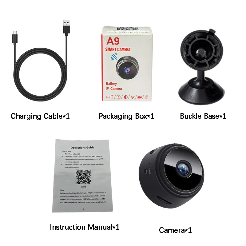 Wireless WiFi Smart Security Camera HD Night Vision Surveillance Cam Motion Detection Monitor For Pet Elderly Baby Household