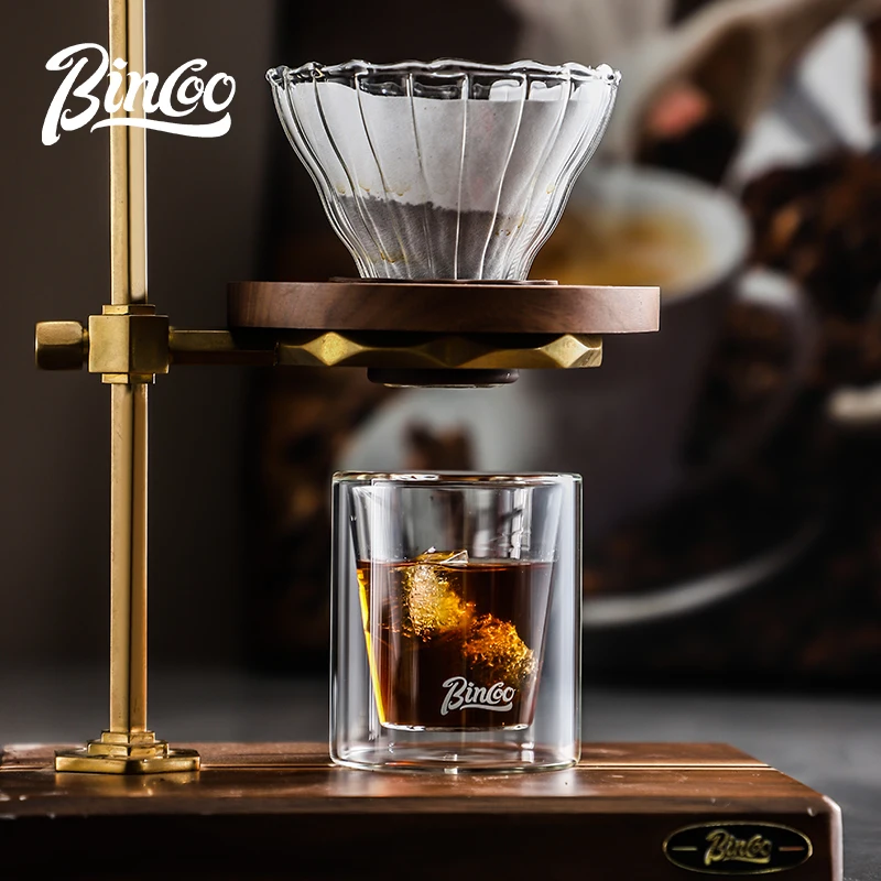 Bincoo Double Glass Coffee Mug 120ml Anti-scald Design Espresso Mug Milk Café Ice Americano Mug High-value Glass Mugs