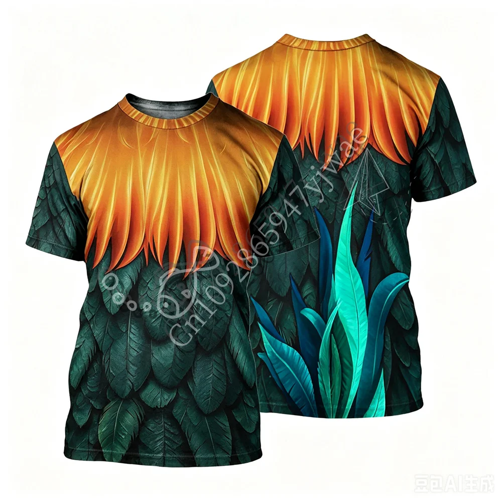 Häuptlings-, Prinzessinnen- und Hahn-Kostüm, 3D-Shirt-Kostüm für Familiengruppen, T-Shirt, Cosplay, passendes Geschenk für Freunde, Kinder- und Erwachsenen-T-Shirt – Detail 4